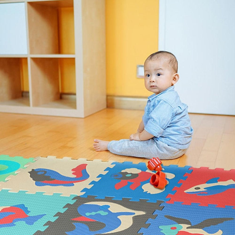 9件/套 拼接動員海洋泡沫墊兒童益智玩具益智防滑防摔爬行墊
