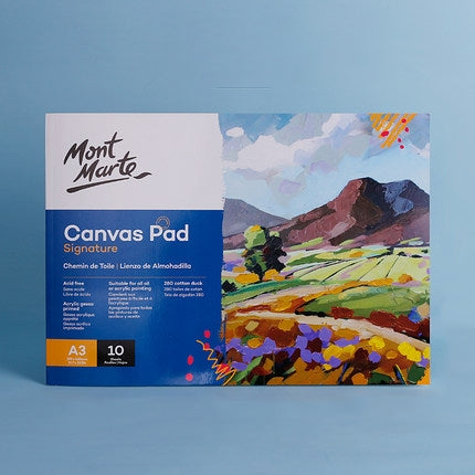 10張/包 油丙烯畫帆布墊紙書 畫布帆布紙