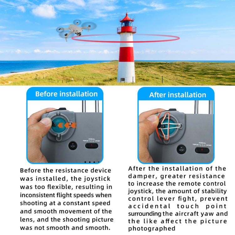 RCSTQ 遙控器搖桿阻尼器 適用於Mavic Air 2，DJI Air 2S，DJI Mini 2