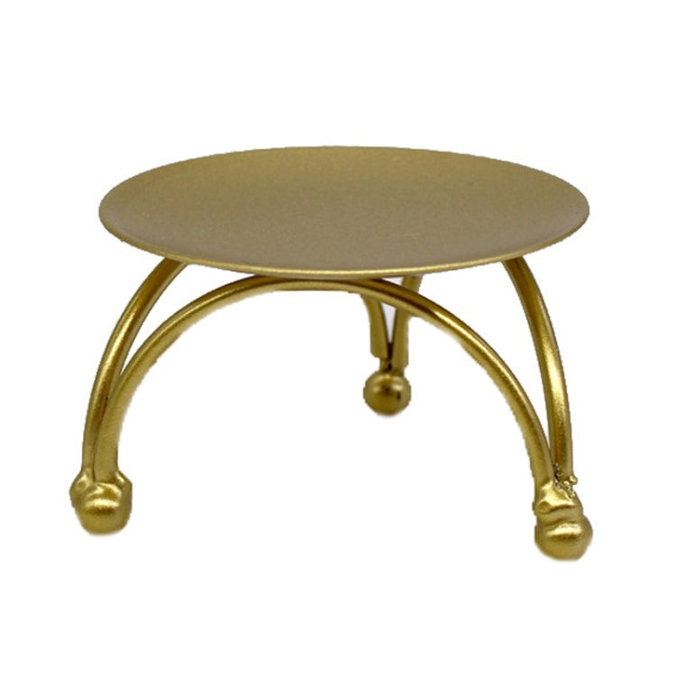 幾何立體圓形鐵藝燭台 桌面擺件