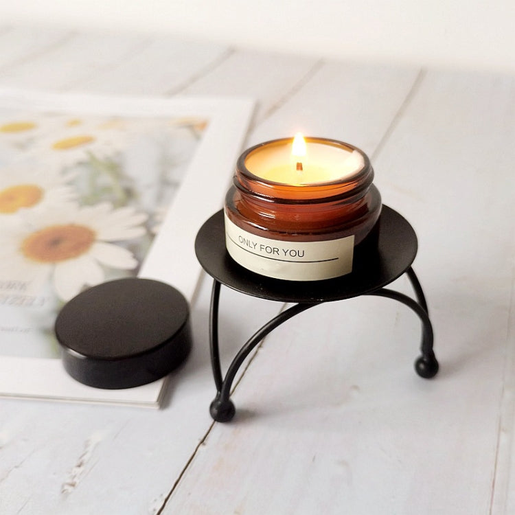 幾何立體圓形鐵藝燭台 桌面擺件