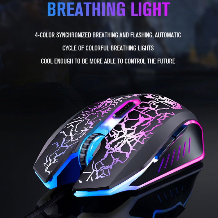 LD-126 4合1 發光鍵盤+鼠標+耳機+鼠標墊套裝