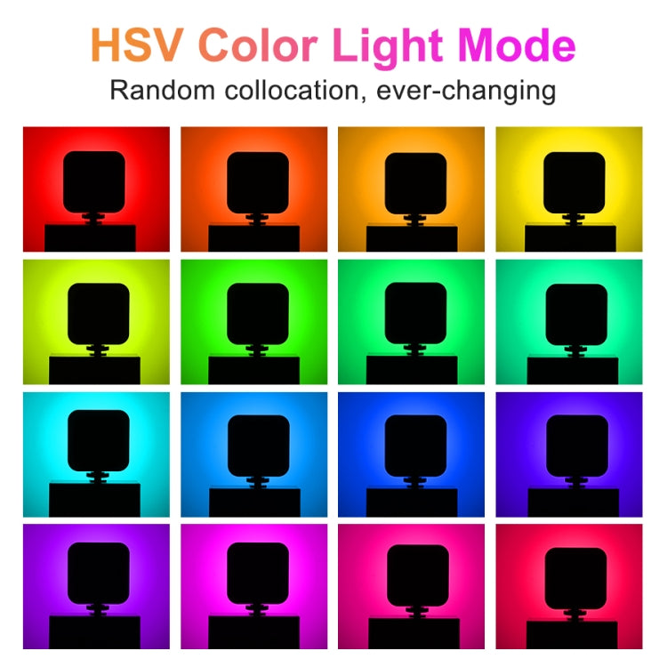 Mamen D01 66燈珠 2500-9000K雙面RGB補光燈