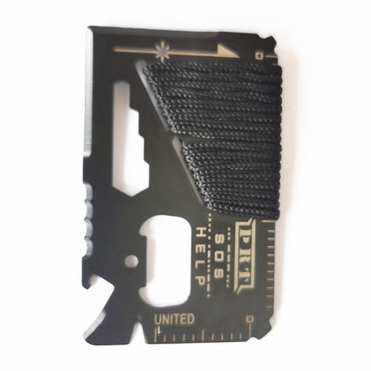 14合一 不銹鋼多功能戶外生存綁繩工具卡