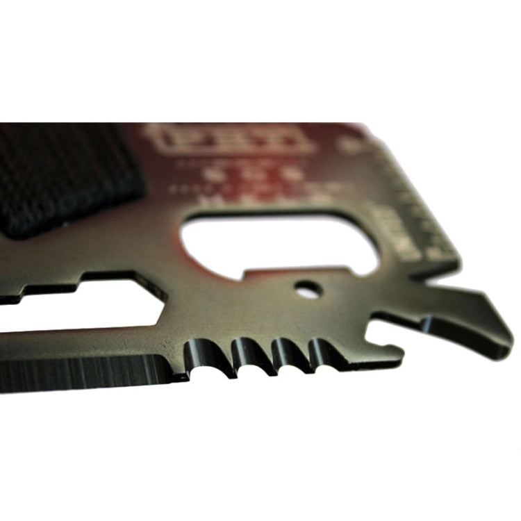 14合一 不銹鋼多功能戶外生存綁繩工具卡