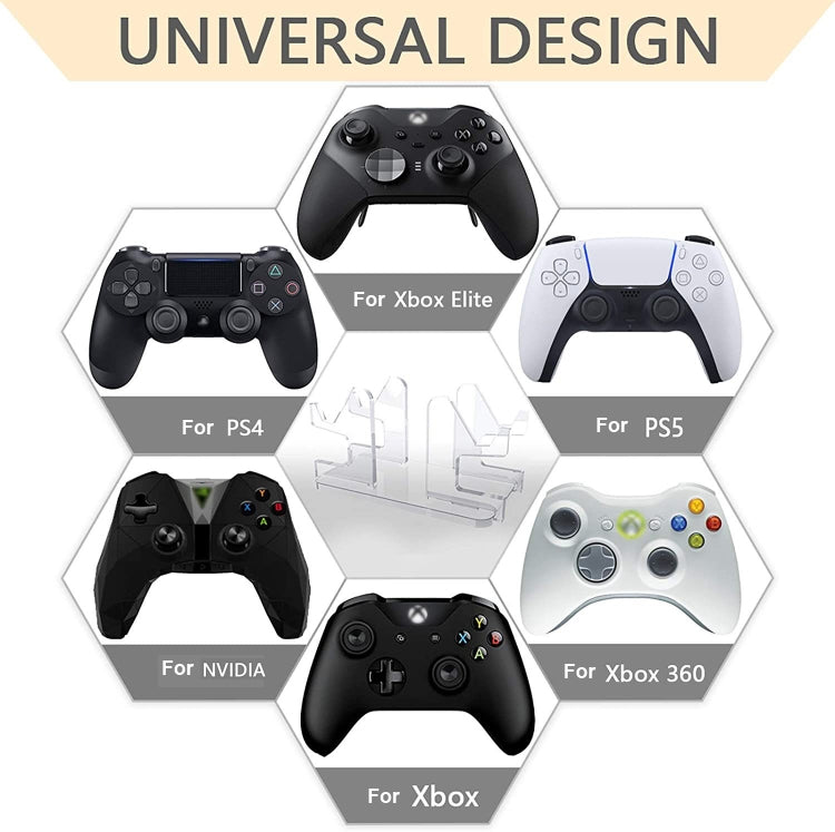 透明亞克力遊戲機手柄支架展示架適用於Xbox Elite/PS4/PS5/Xbox/NVIDIA