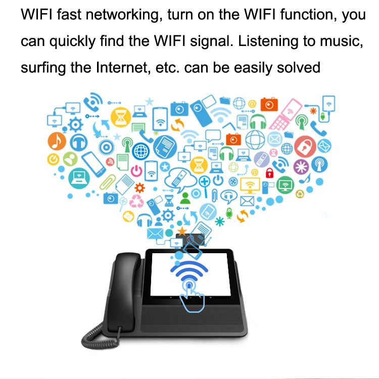 S09 8寸高清音視頻會議可視電話6條SIP線路PSTN/VOIP IP商務辦公電話