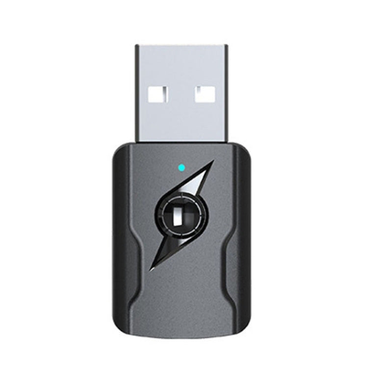 USB 5.0藍牙發射器AUX接收器 USB雙輸出電腦音頻適配器