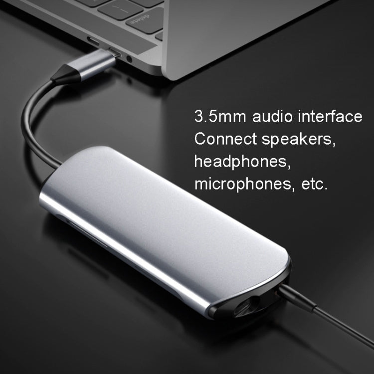 Type-C擴展塢 8合1筆記本轉換器 USB集線器