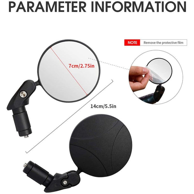 自行車凸面后視鏡大視野360度旋轉反光鏡