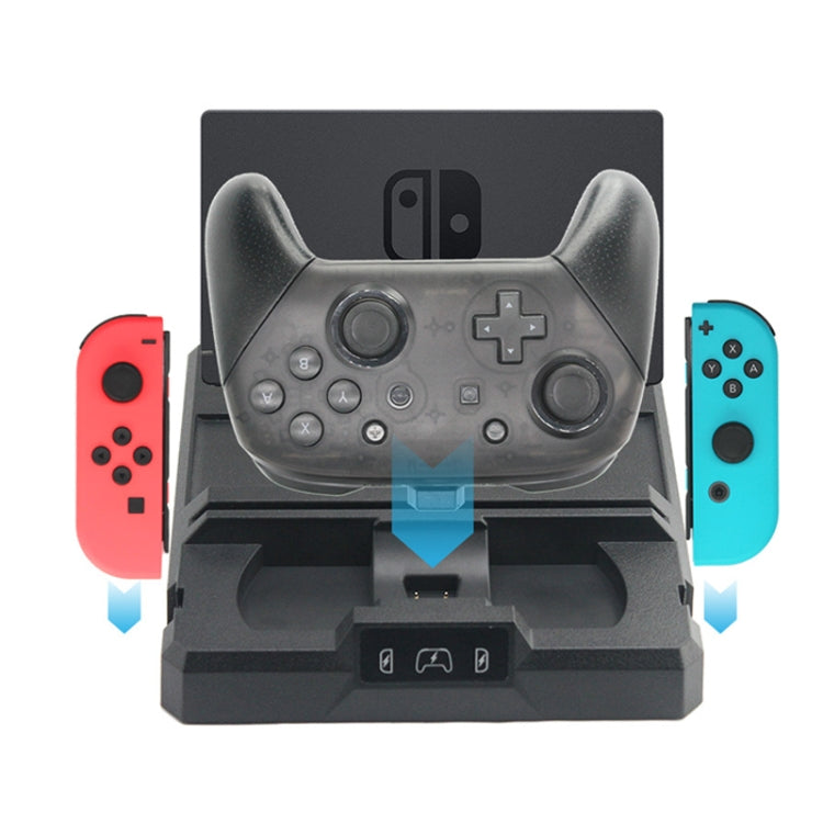 多功能遊戲機手柄充電底座收納支架適用於任天堂Switch