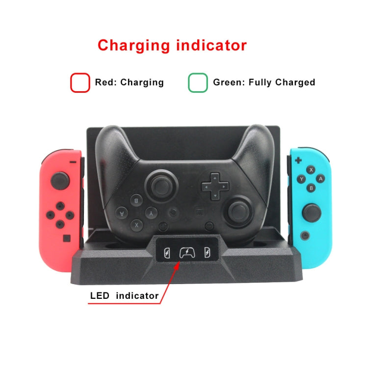 多功能遊戲機手柄充電底座收納支架適用於任天堂Switch