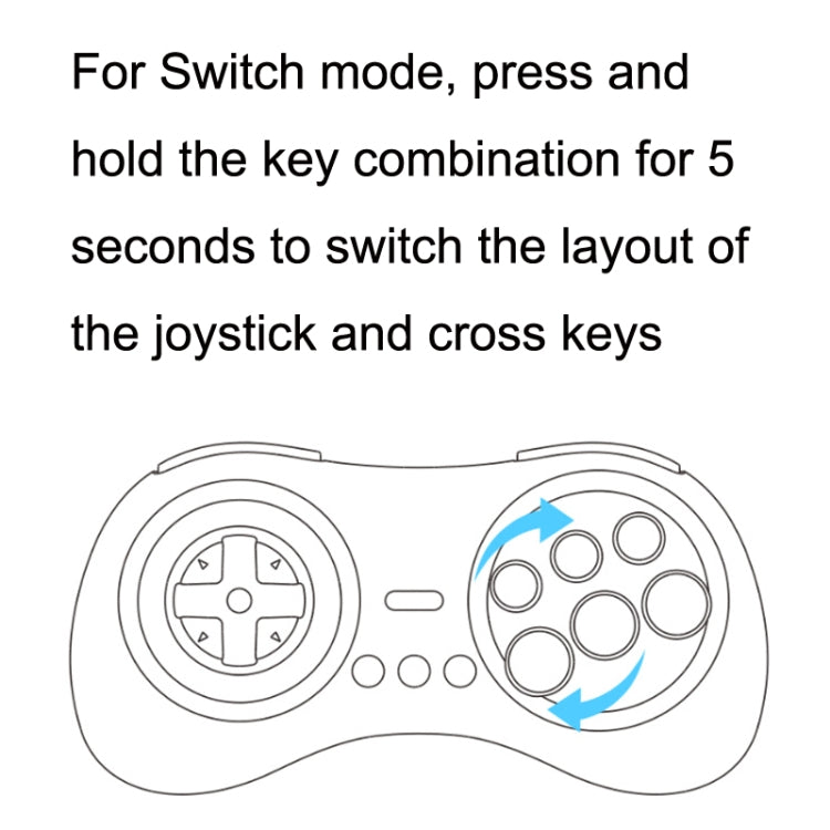 八位堂 M30 MD mini版 2.4G無線遊戲手柄適用於Switch