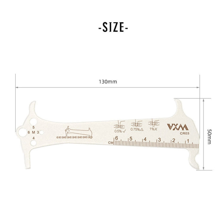 2個賣 VXM  山地公路車自行車三合一不銹鋼鏈條測量器