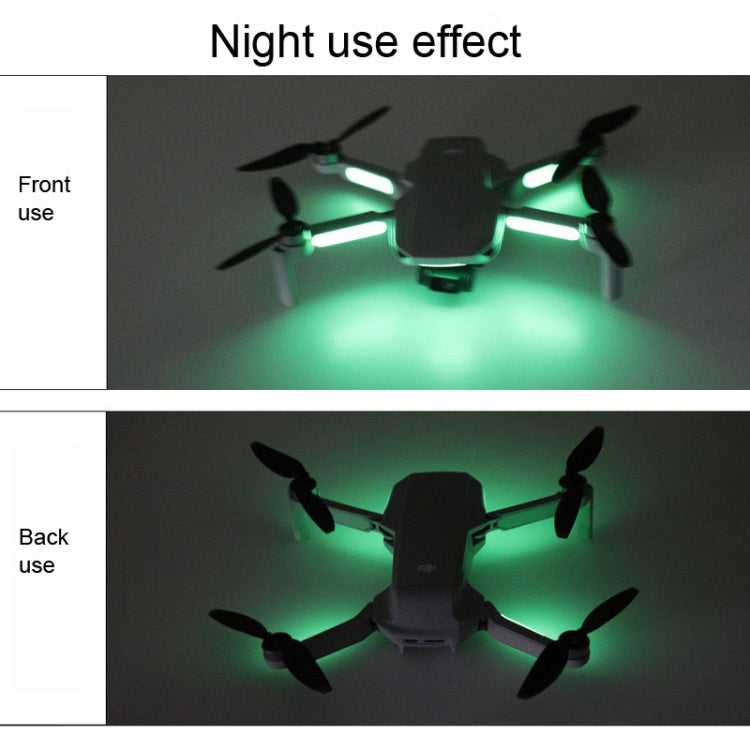 2片裝夜光貼紙適用於DJI Mavic Mini /Mini 3 Pro