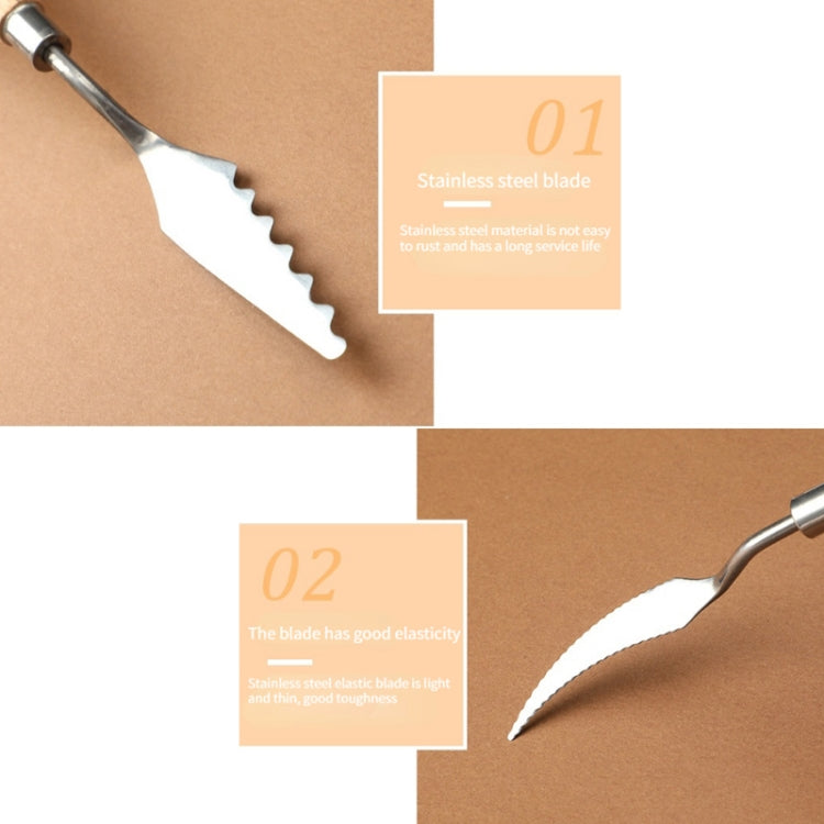 13件套油畫異形刮刀繪畫創作藝術調色刀