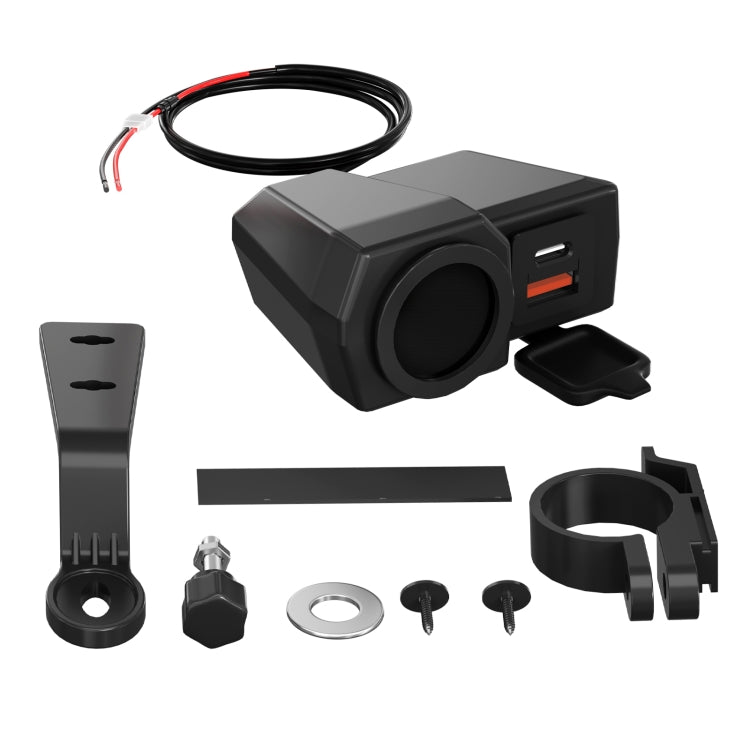 WUPP CS-1747A2 摩托車電壓溫度數顯USB+Type-C手機充電器