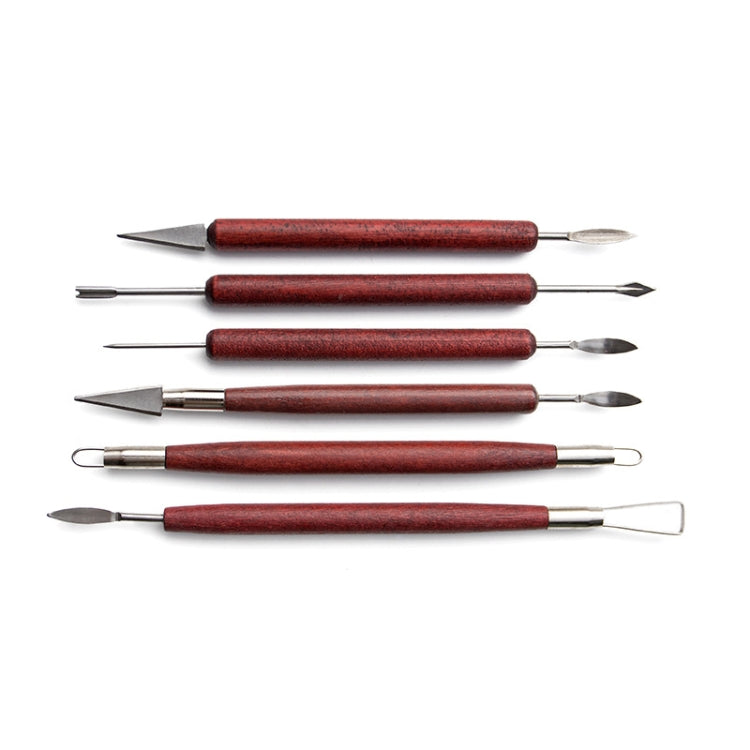 15件套陶藝工具套裝包含粘土雕刻刀&細節針刮片海綿割泥器