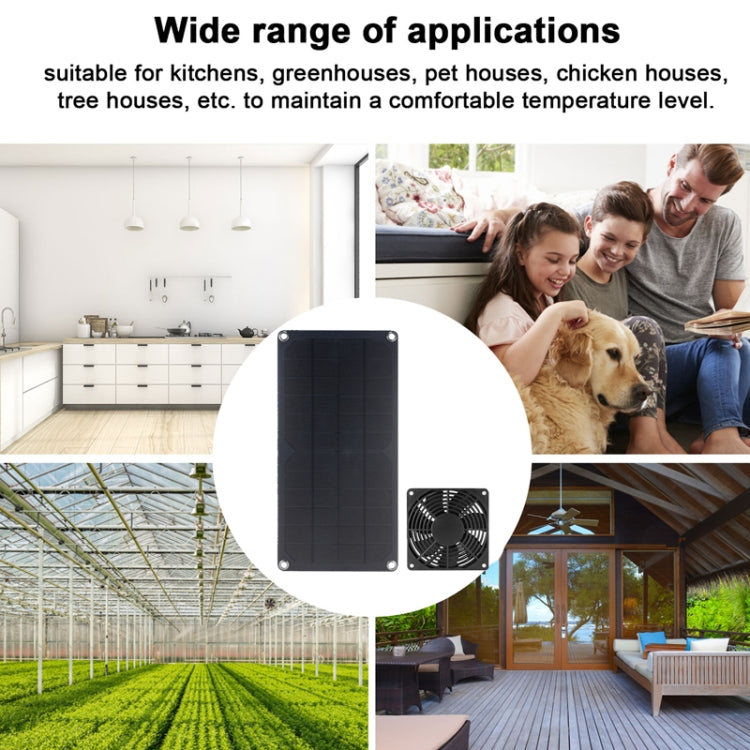 10W 高轉速耐用太陽能迷你風扇戶外寵物排氣風扇