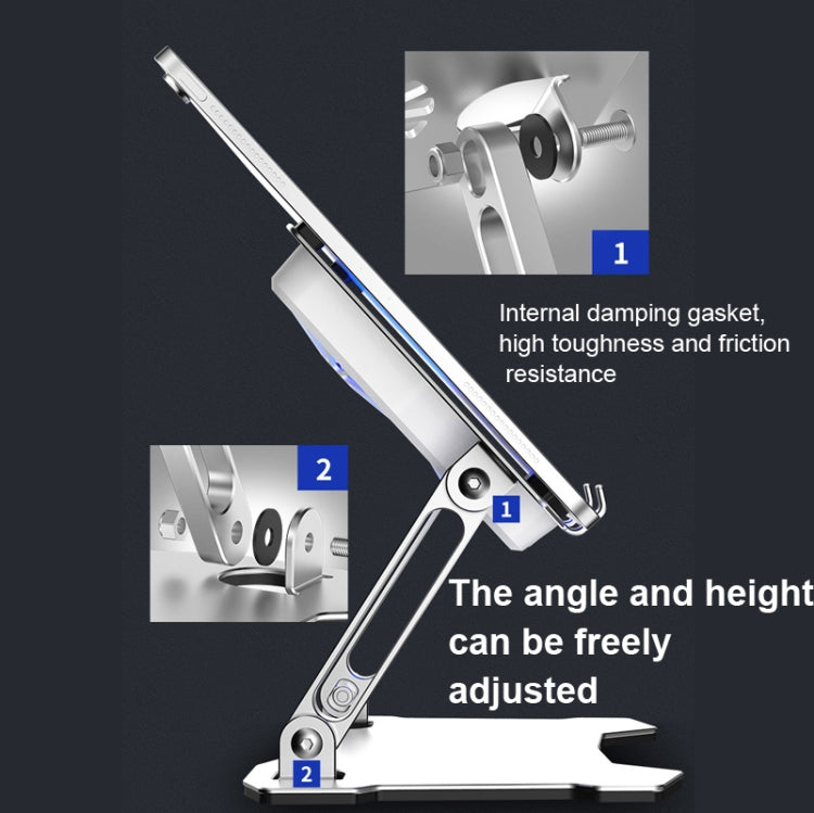 X16 平板電腦支架鋁合金平板散熱器帶4風扇