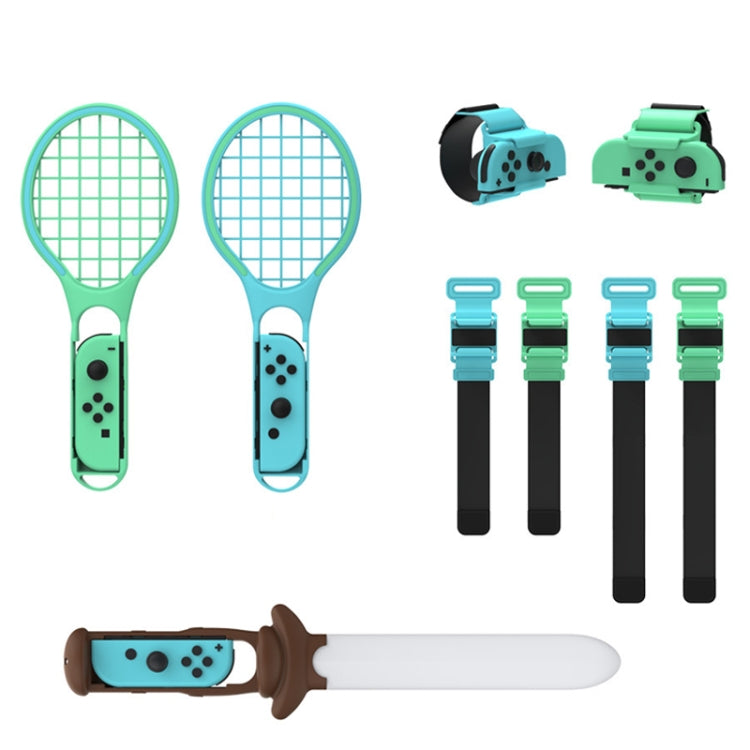 DOBE TNS-2123 運動光劍+腿帶+網球拍+腕帶 7合1運動套裝適用於任天堂Switch