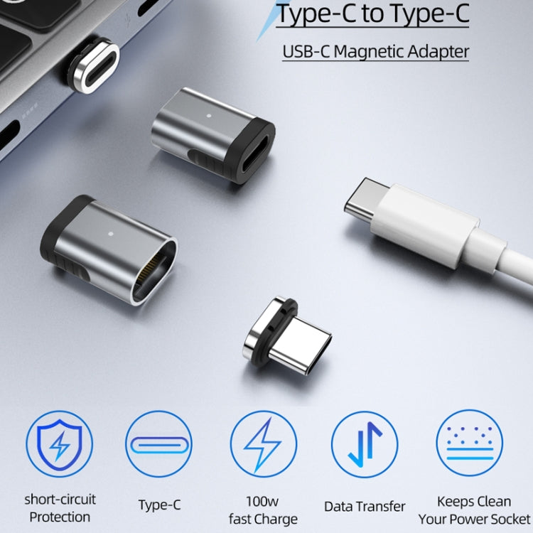 TZ28 PD 100W 24Pin 快充數據視頻傳輸Type-C / USB-C 磁吸轉接頭