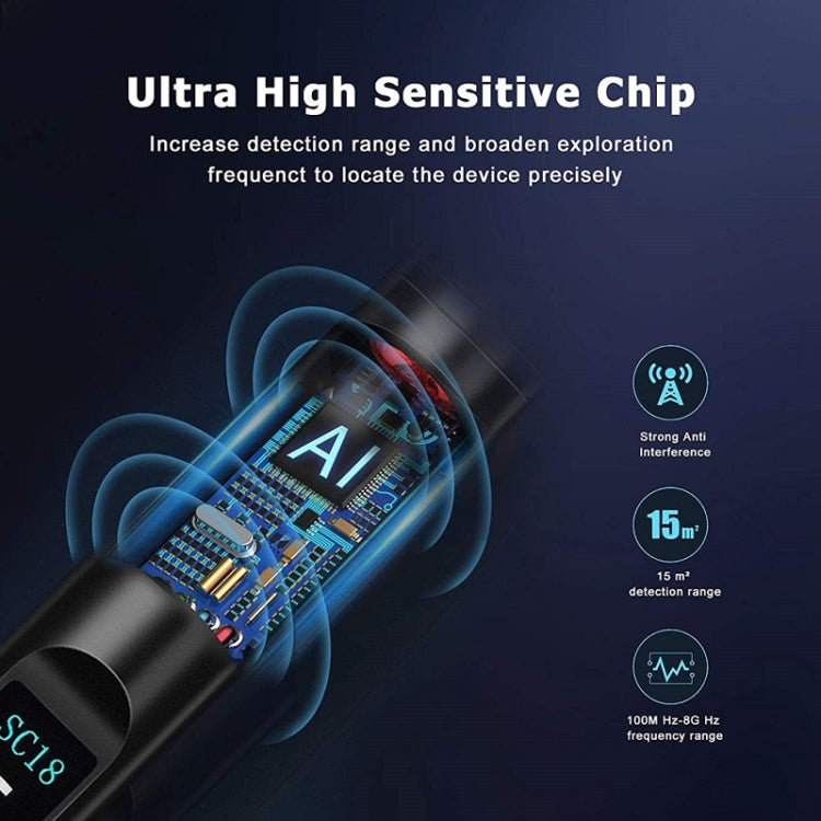 SC18 信號探測器酒店防偷拍攝像頭檢測儀GPS查找掃描器