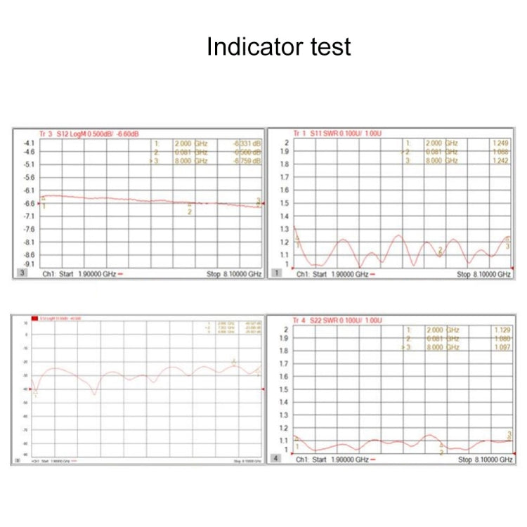 2000~6000MHz SMA一分四微帶功分器