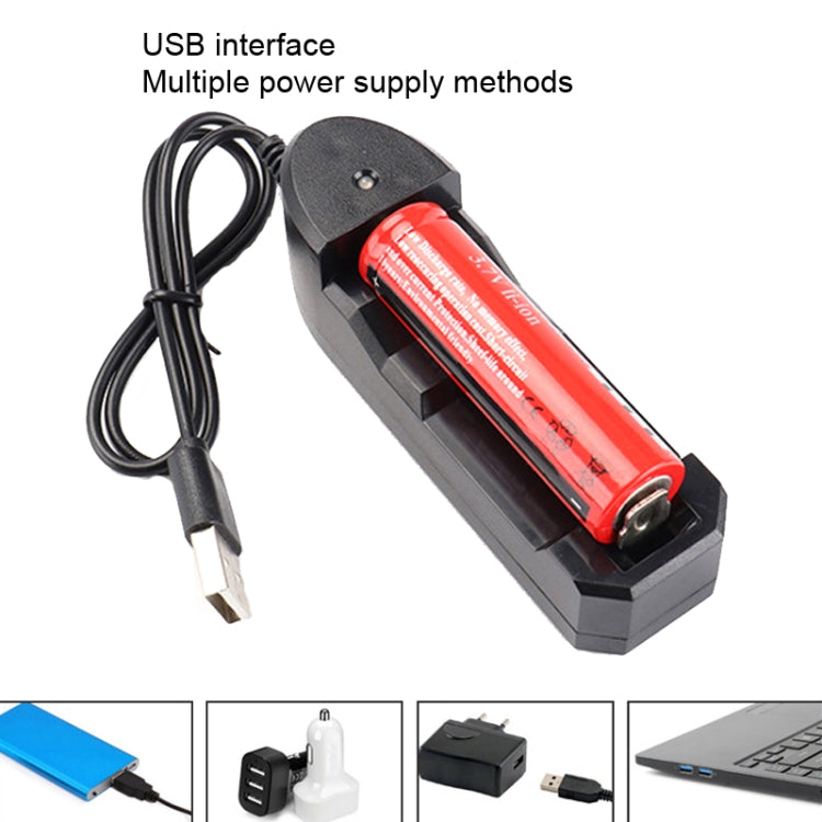 3件賣 BMAX 18650鋰電池單槽USB充電器, Single Slot USB(Black)