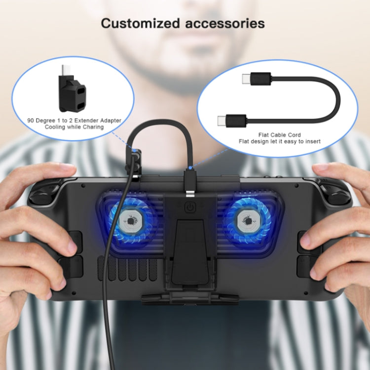 JYS 適用於Steam Deck/Switch/OLED 遊戲機散熱風扇帶支架