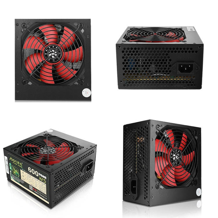 爵柏600WS  額定500W  雙6Pin台式電腦電源電競主機電源