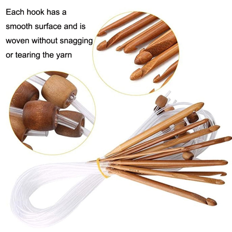 1套一賣 毛衣針碳化漂白地毯加長鈎針帶珠，總長：1.2米