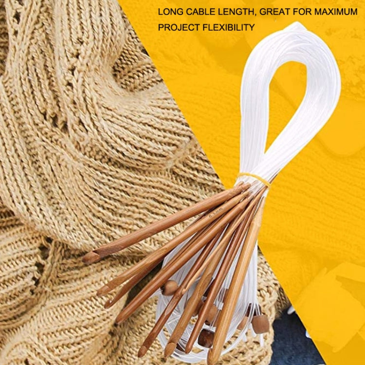 1套一賣 毛衣針碳化漂白地毯加長鈎針帶珠，總長：1.2米