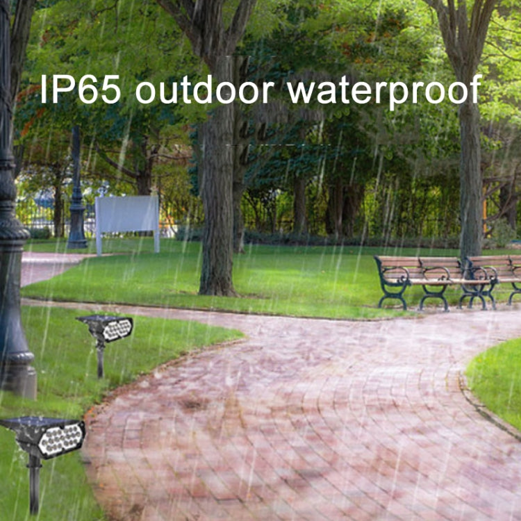 19顆燈珠 太陽能插地草坪射燈花園別墅照明壁燈