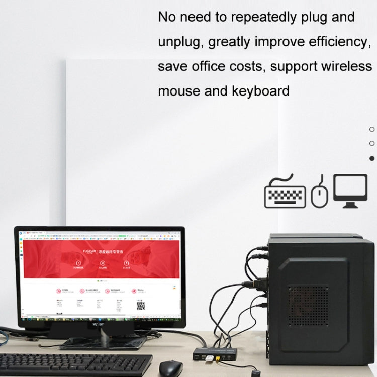 FJGEAR  FJ-HK201A 60HZ 高清音視頻HDMI轉KVM切換器