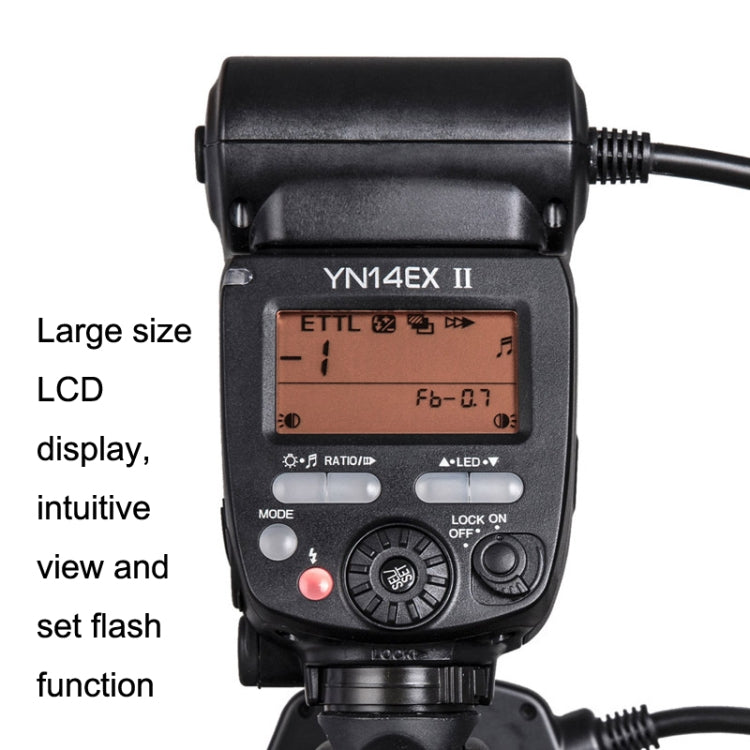 適用佳能TTL口腔昆蟲牙齒環閃燈 永諾YN14EX II 環形微距閃光燈