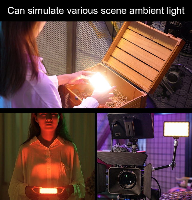 微徠 RB08P 52LEDs RGB炫彩燈效迷你攝影補光燈