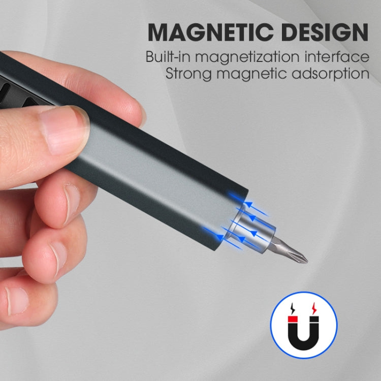 11合一 可充電帶3LED照明迷你電動螺絲刀套裝