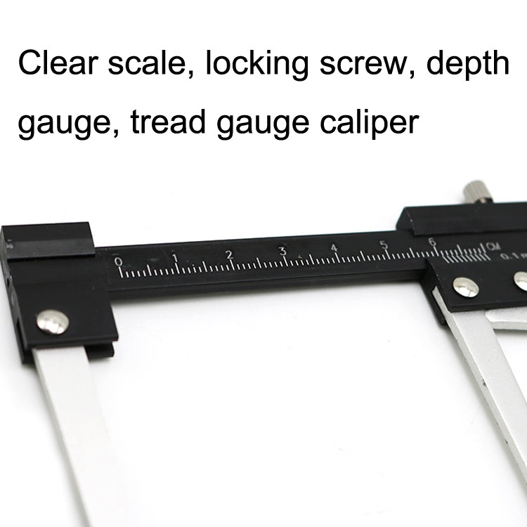 多功能輪胎花紋尺深度尺剎車盤厚度測量尺