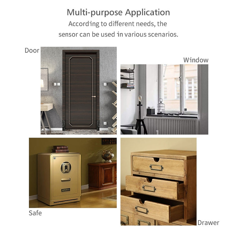 塗鴉Wifi門磁傳感器遠程智能聯動門窗開關防報警APP提醒警報