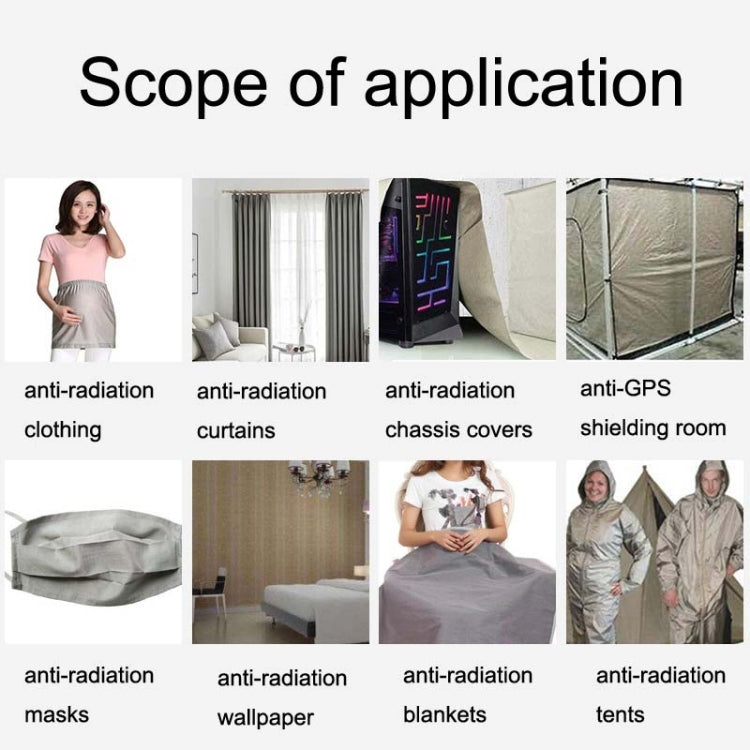 ZDY-1 針織純銀纖維銀離子柔軟防輻射布料抗菌口罩彈力布，尺寸：1平米