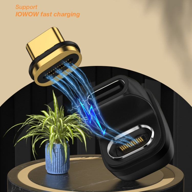 Type-C磁吸轉接頭 U型彎頭40GB轉換器