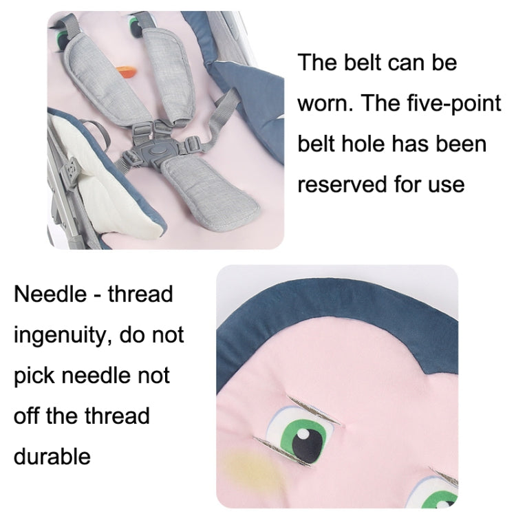 嬰兒車坐墊純棉四季通用涼席餐椅墊