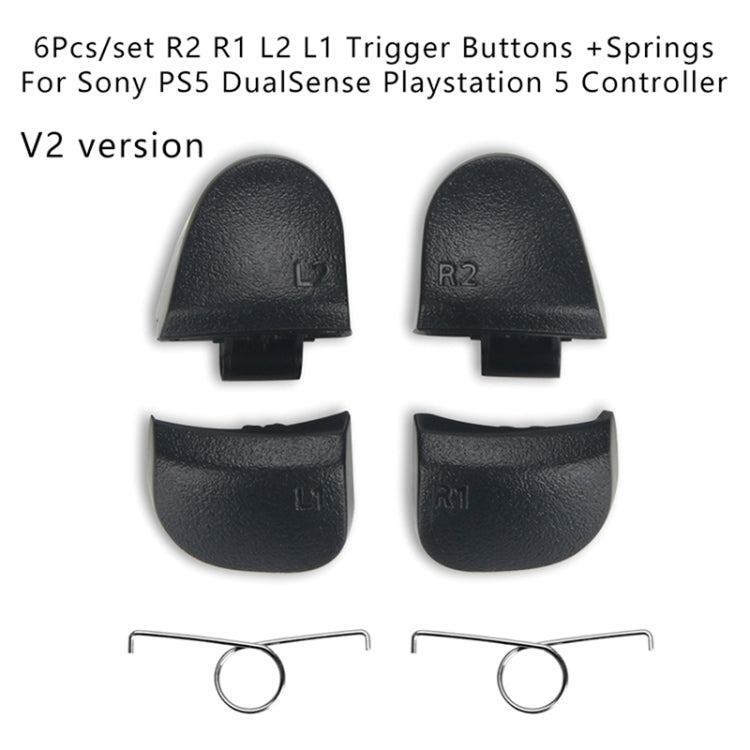 2套賣 適用於PS5手柄新V2版 L1 L2 R1 R2按鍵轉軸支架帶彈簧