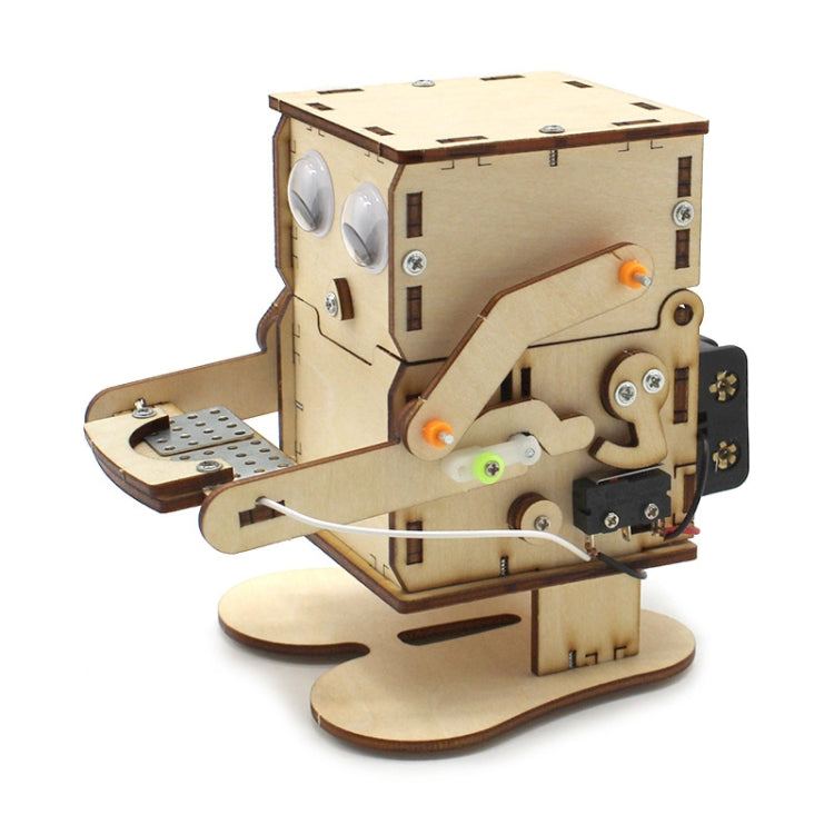 吃硬幣機器人2號手工DIY科技小製作兒童科學實驗玩具吞硬幣發明機