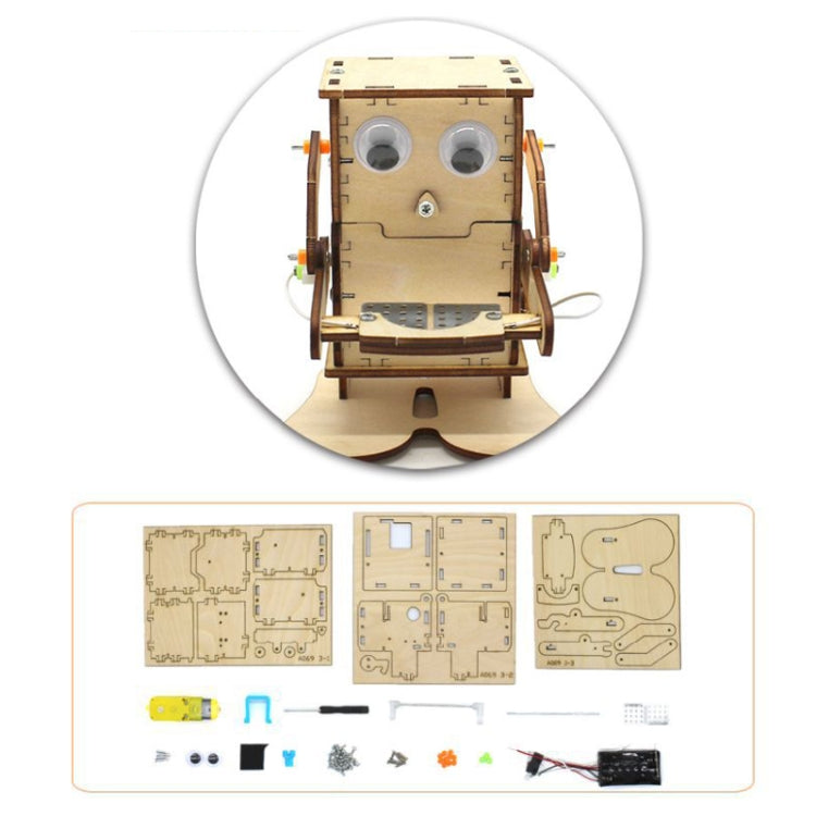 吃硬幣機器人2號手工DIY科技小製作兒童科學實驗玩具吞硬幣發明機