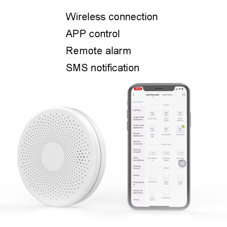RH-WS11-W WiFi 2合1煙霧報警器 一氧化碳複合煙感報警傳感器