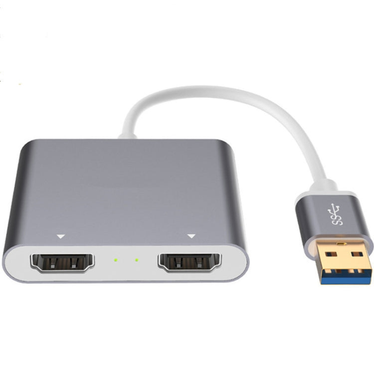 USB 3.0轉雙HDMI高清轉換器4K USB同屏擴展器
