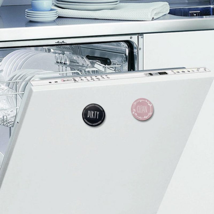 圓形洗碗機磁鐵清潔臟標誌冰箱洗衣機磁貼