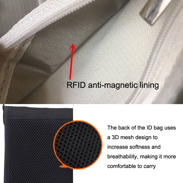 ZD-WM-06 RFID掛脖包護照包防掃描防磁斜挎證件包